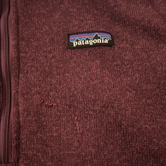 Patagonia Burgundy Fleece Quarter-Zip - Picture 2 of 5